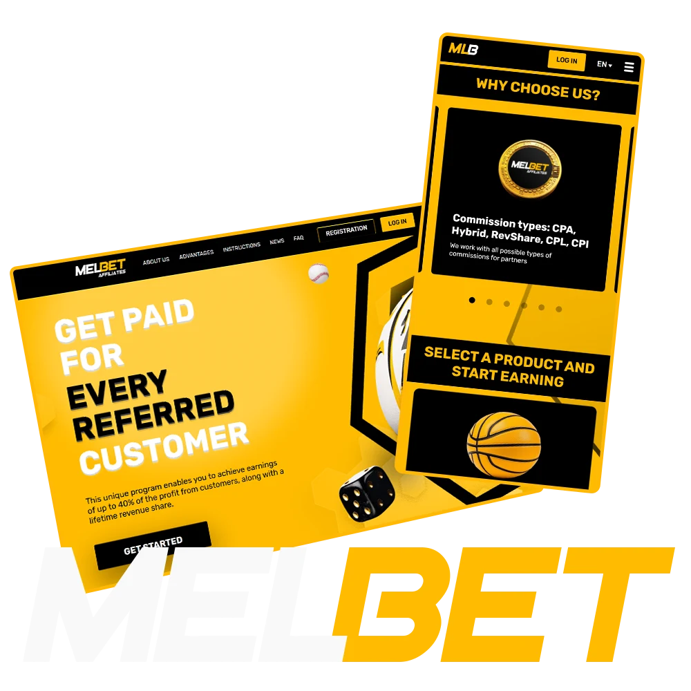 Contact the Melbet team to become part of their affiliate program.