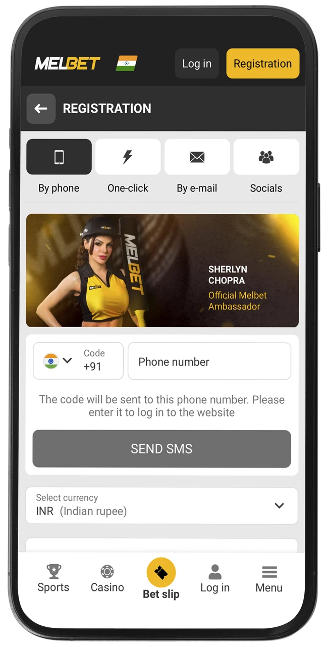 It only takes a few clicks to register an account with Melbet.