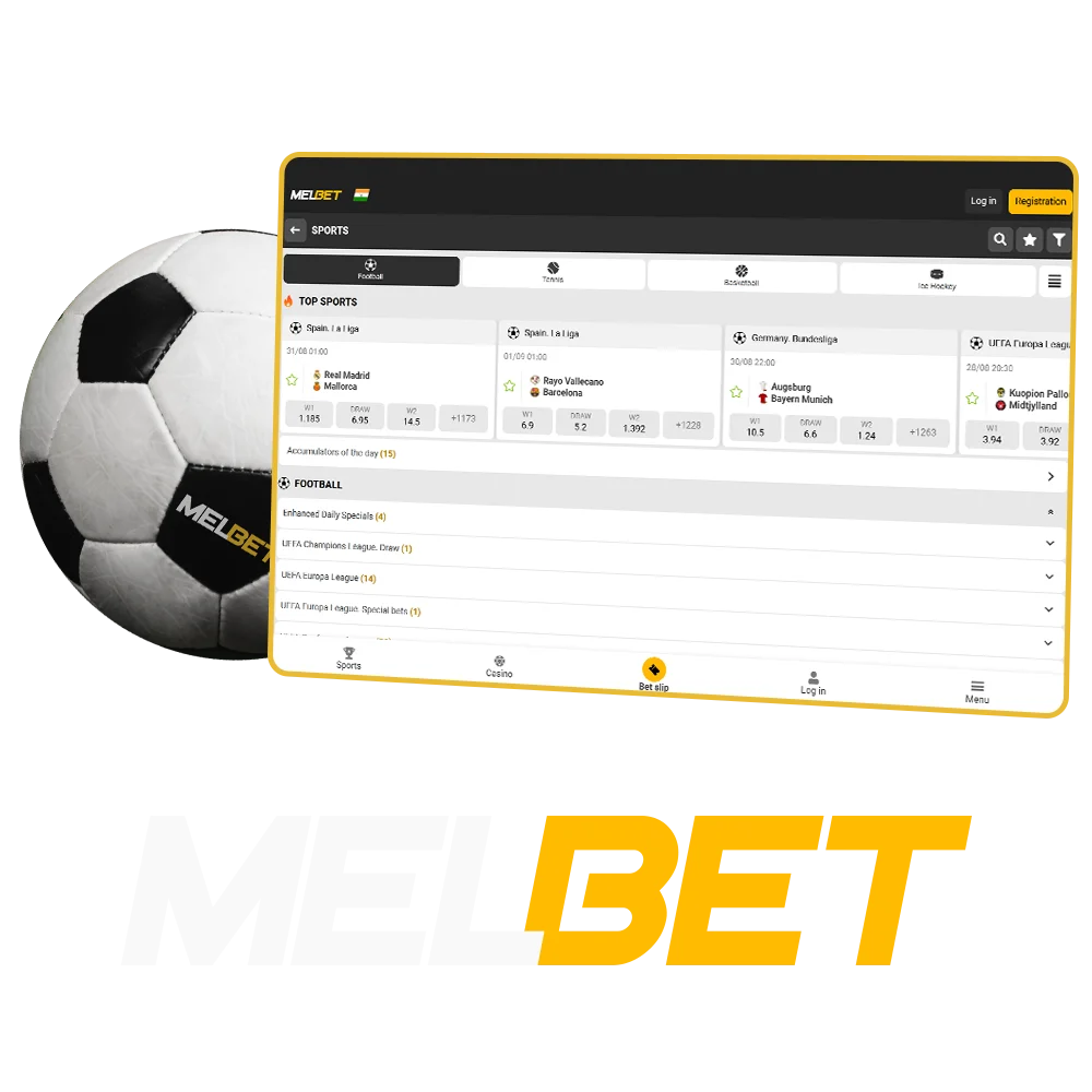 Get to know football betting at the popular bookmaker Melbet.