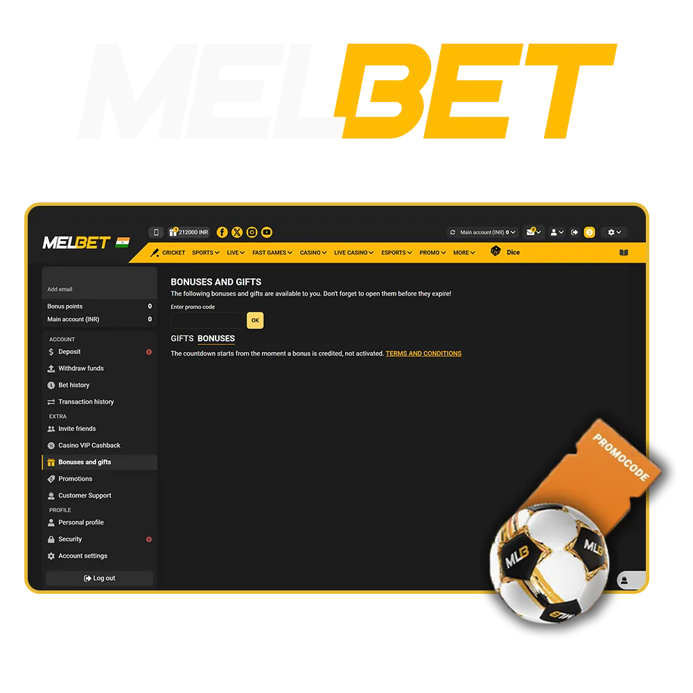 Use the promo code from the article to get a big bonus from Melbet Casino.