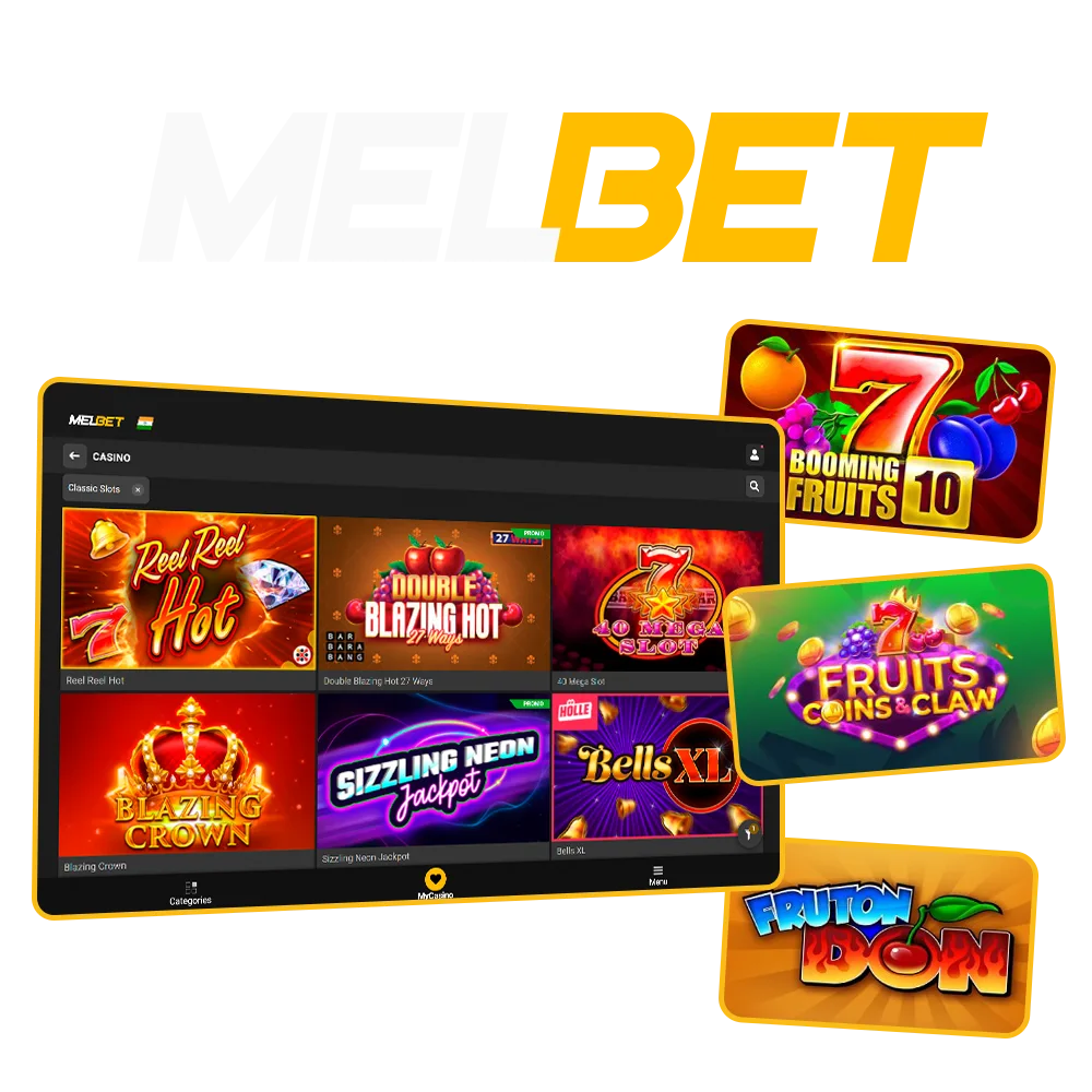 Spin the reels on Melbet's platform and find your favorite slot game.