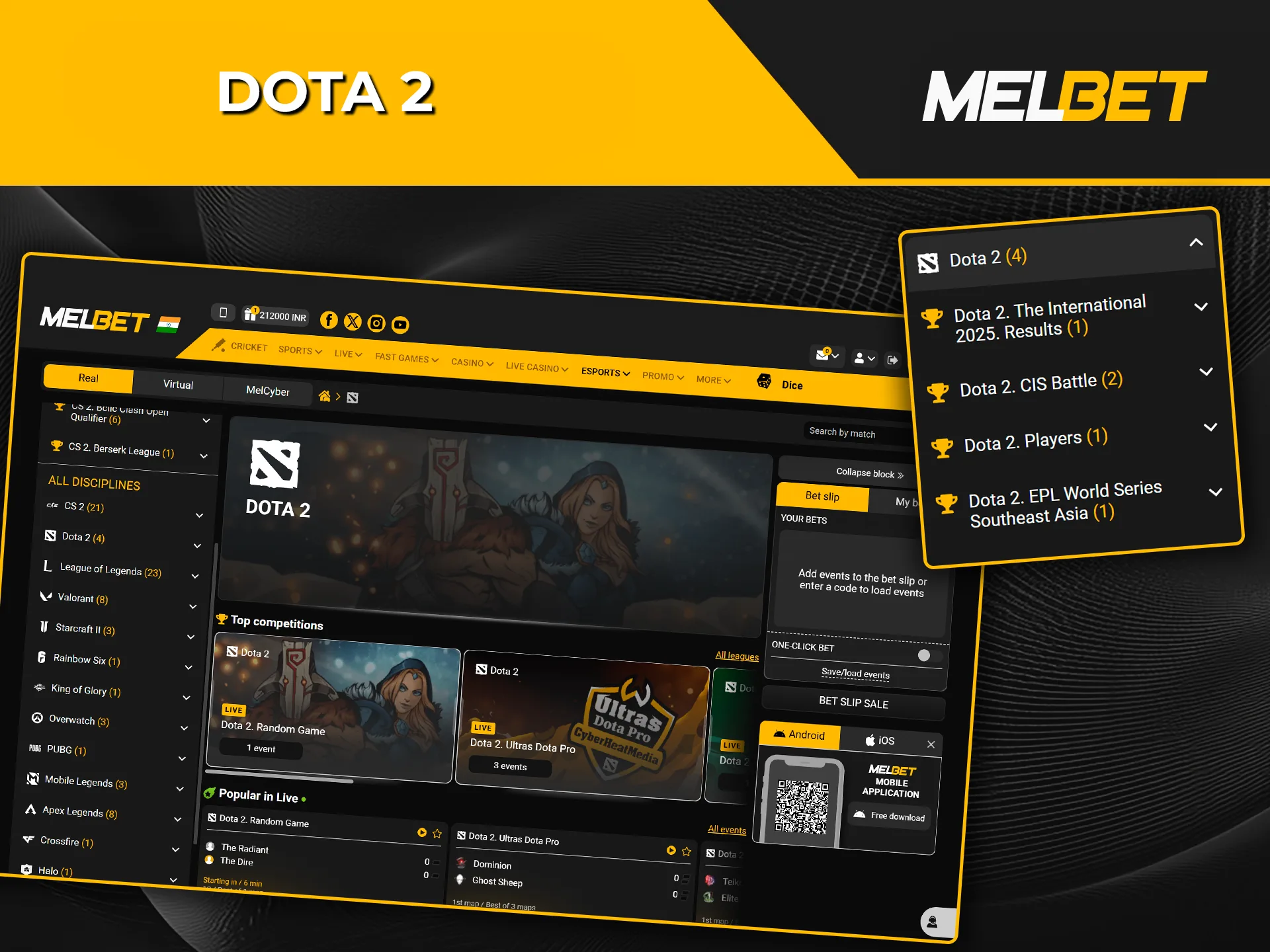Discover the exciting world of Dota 2 betting at Melbet.